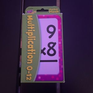 Multiplication flash cards